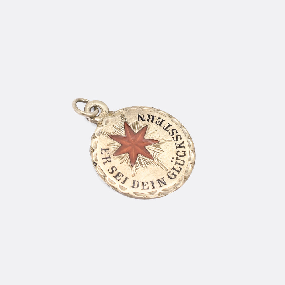 Victorian Silver Lucky Star Pendant