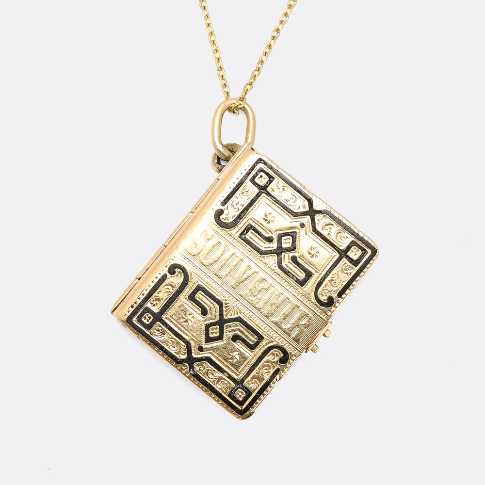 Victorian Souvenir Book Locket