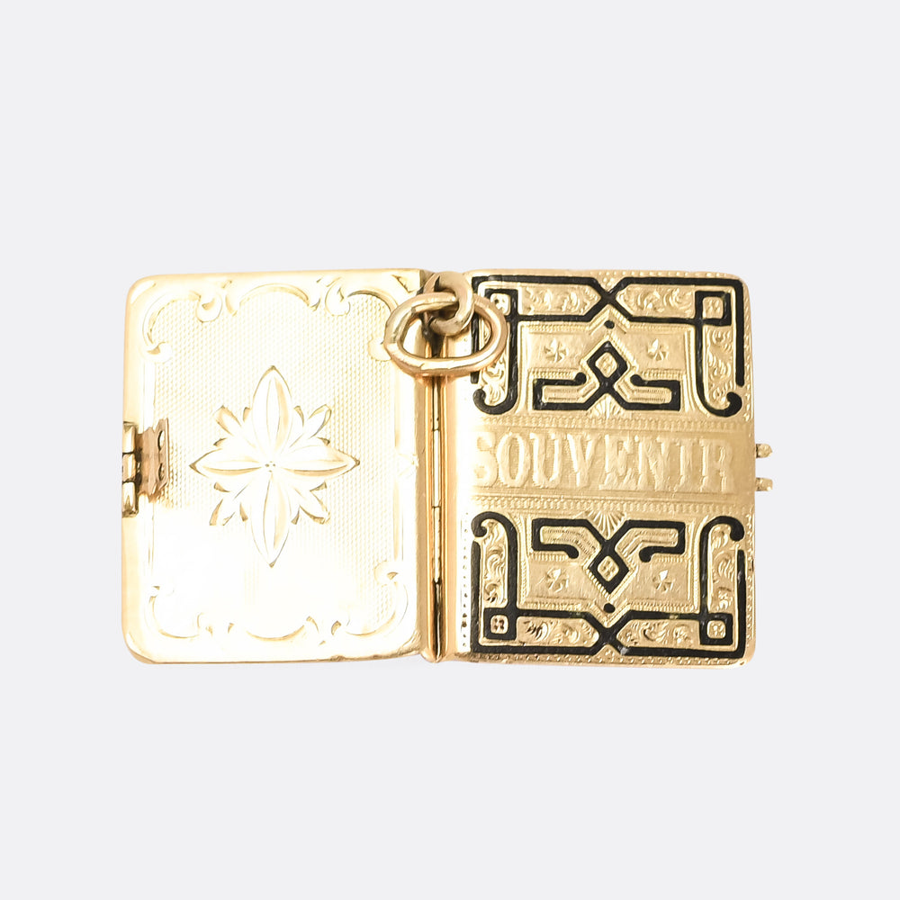 Victorian Souvenir Book Locket