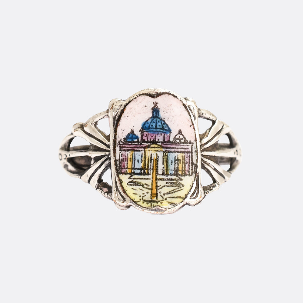 Victorian St. Peter's Basilica Silver Ring