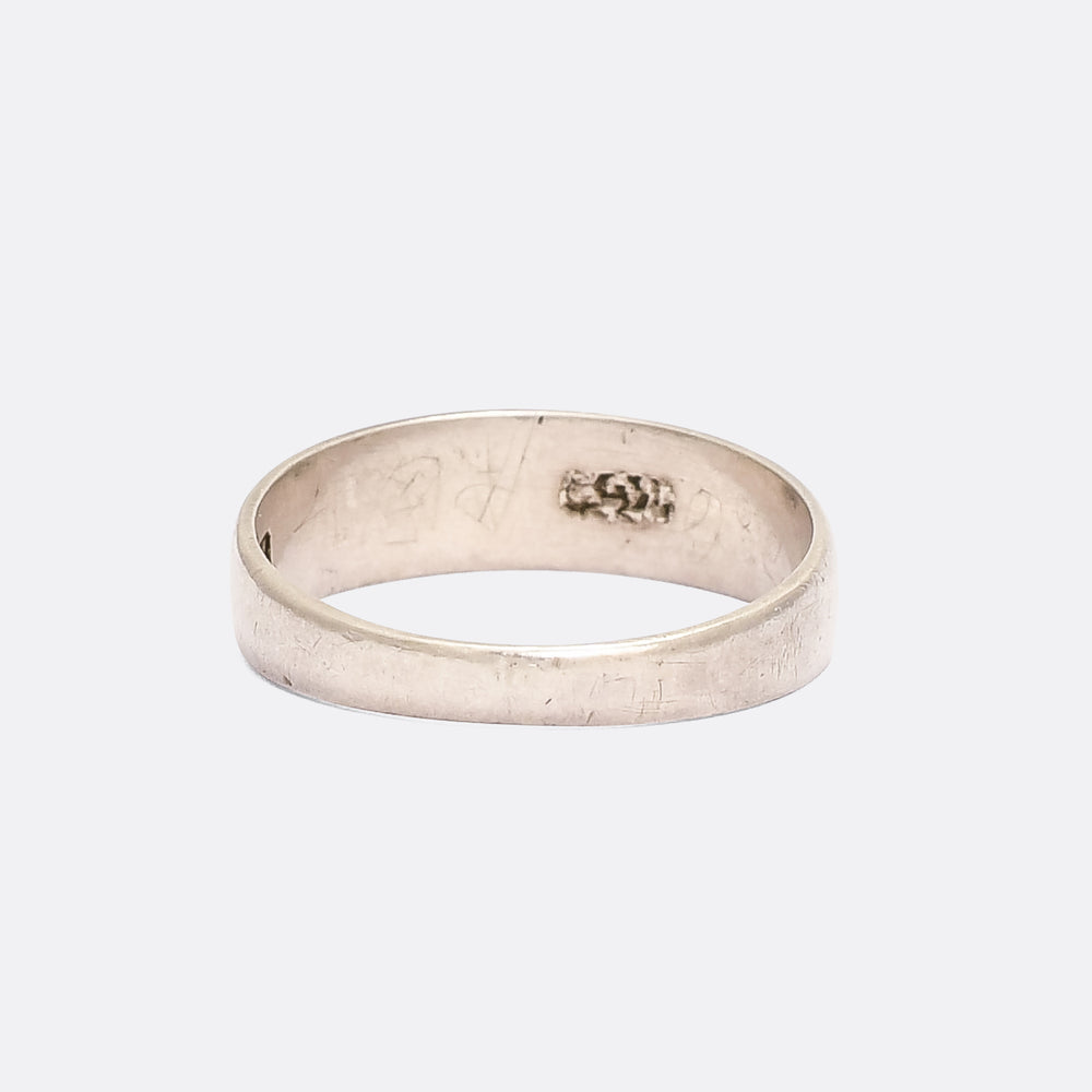 Victorian Turquoise Enamel MIZPAH Ring