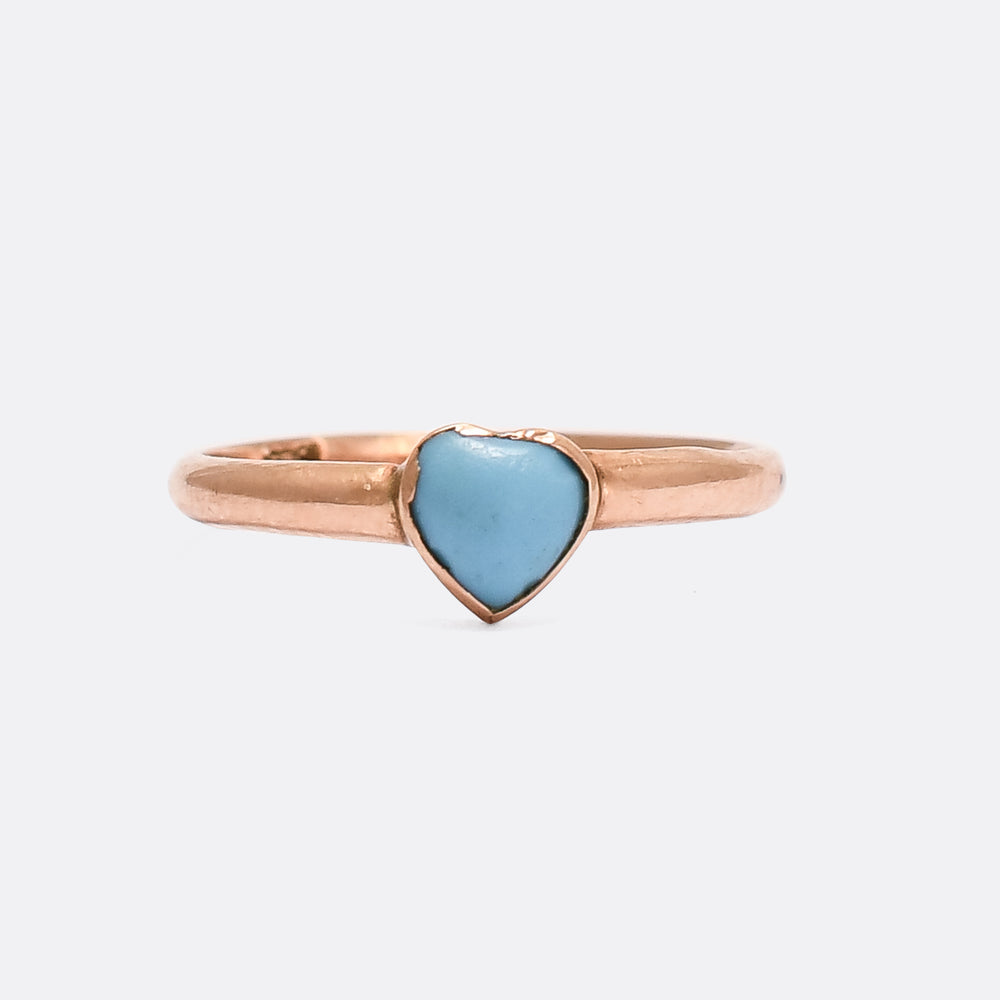 Victorian Turquoise Heart Ring