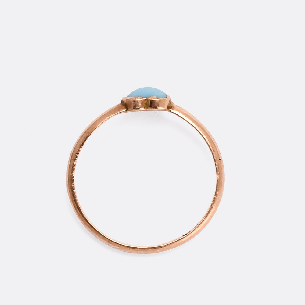 Victorian Turquoise Heart Ring