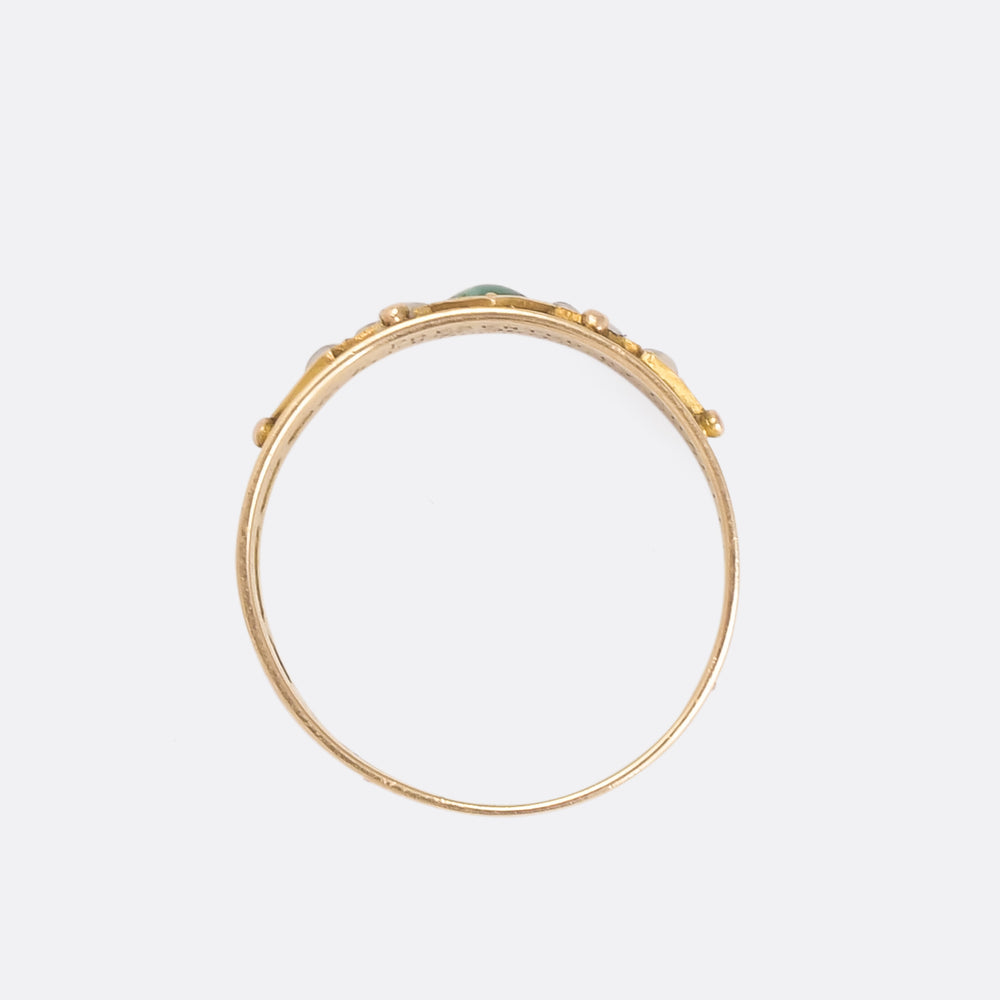 Victorian Turquoise & Pearl Sentimental Band