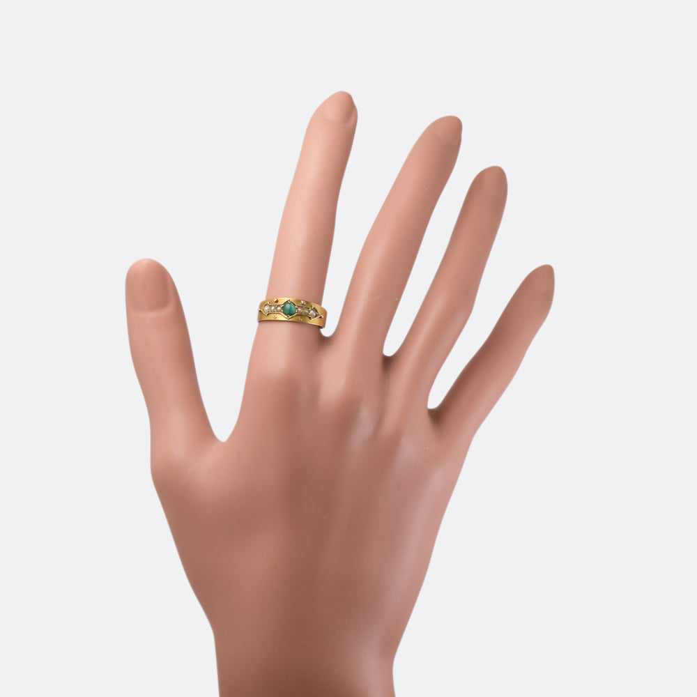 Victorian Turquoise & Pearl Sentimental Band