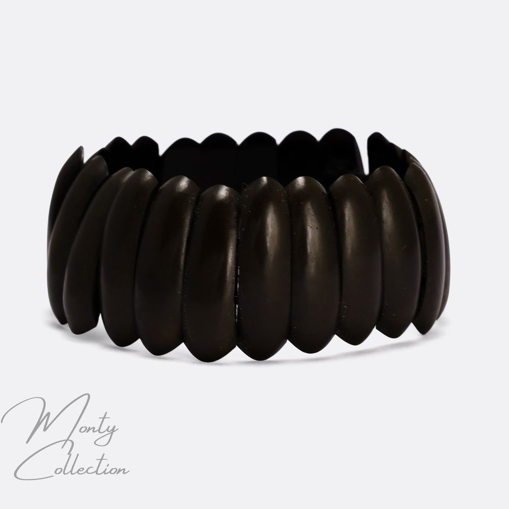 Victorian Vulcanite Panel Bracelet