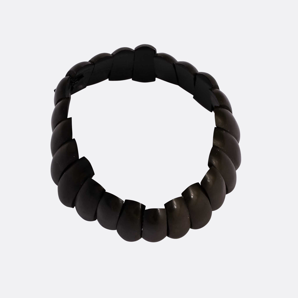 Victorian Vulcanite Panel Bracelet