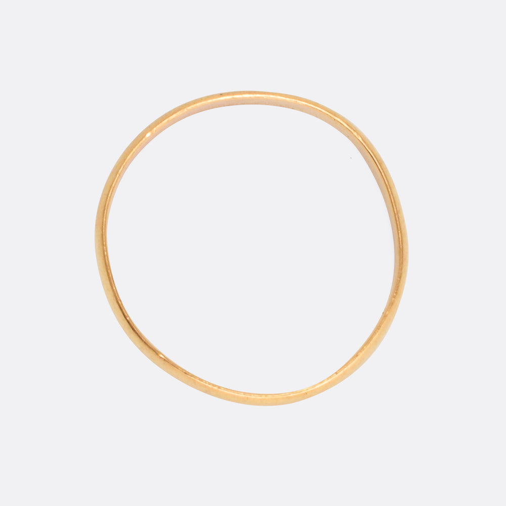 Victorian 22k Gold Wedding Band