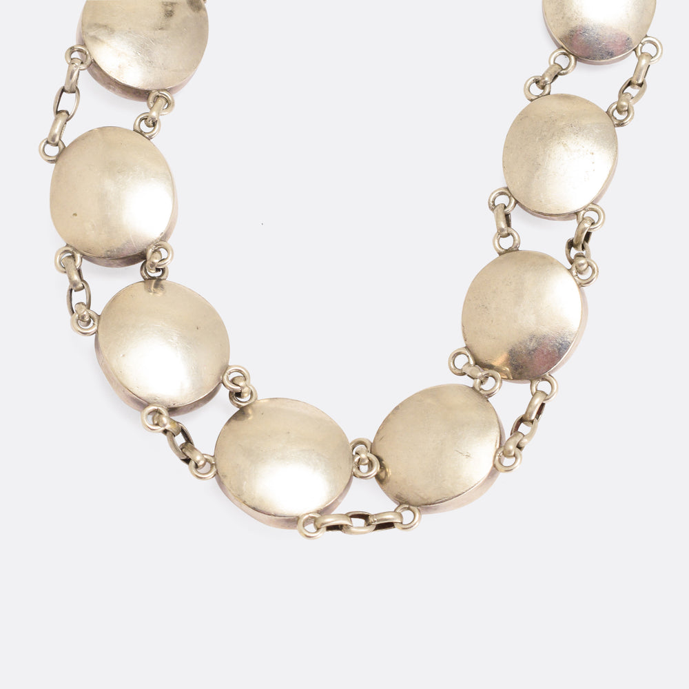 Victorian Cat's Eye Operculum Riviere Neckalce