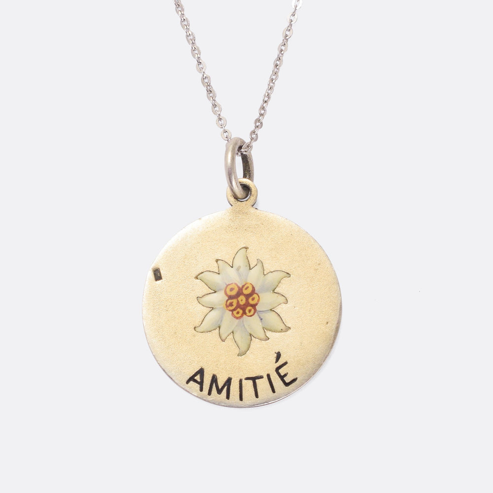 Victorian Edelweiss AMITIÉ Love Token Pendant