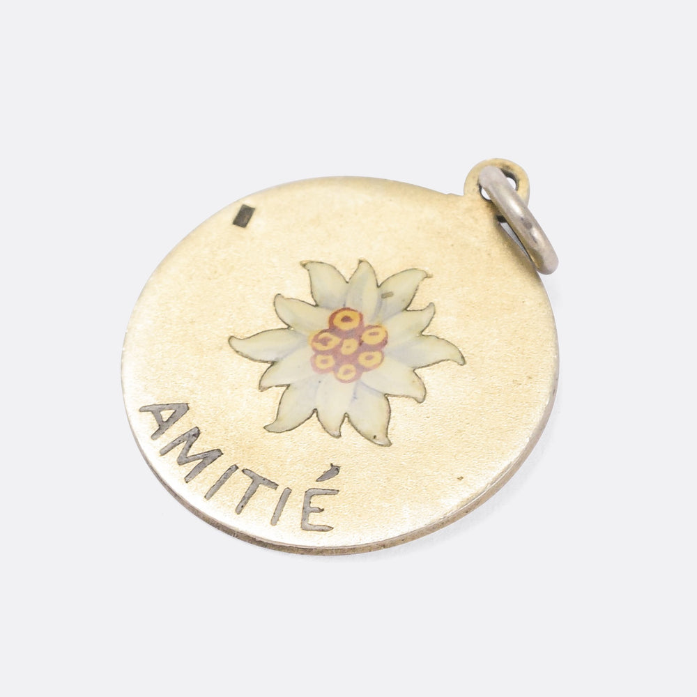 Victorian Edelweiss AMITIÉ Love Token Pendant