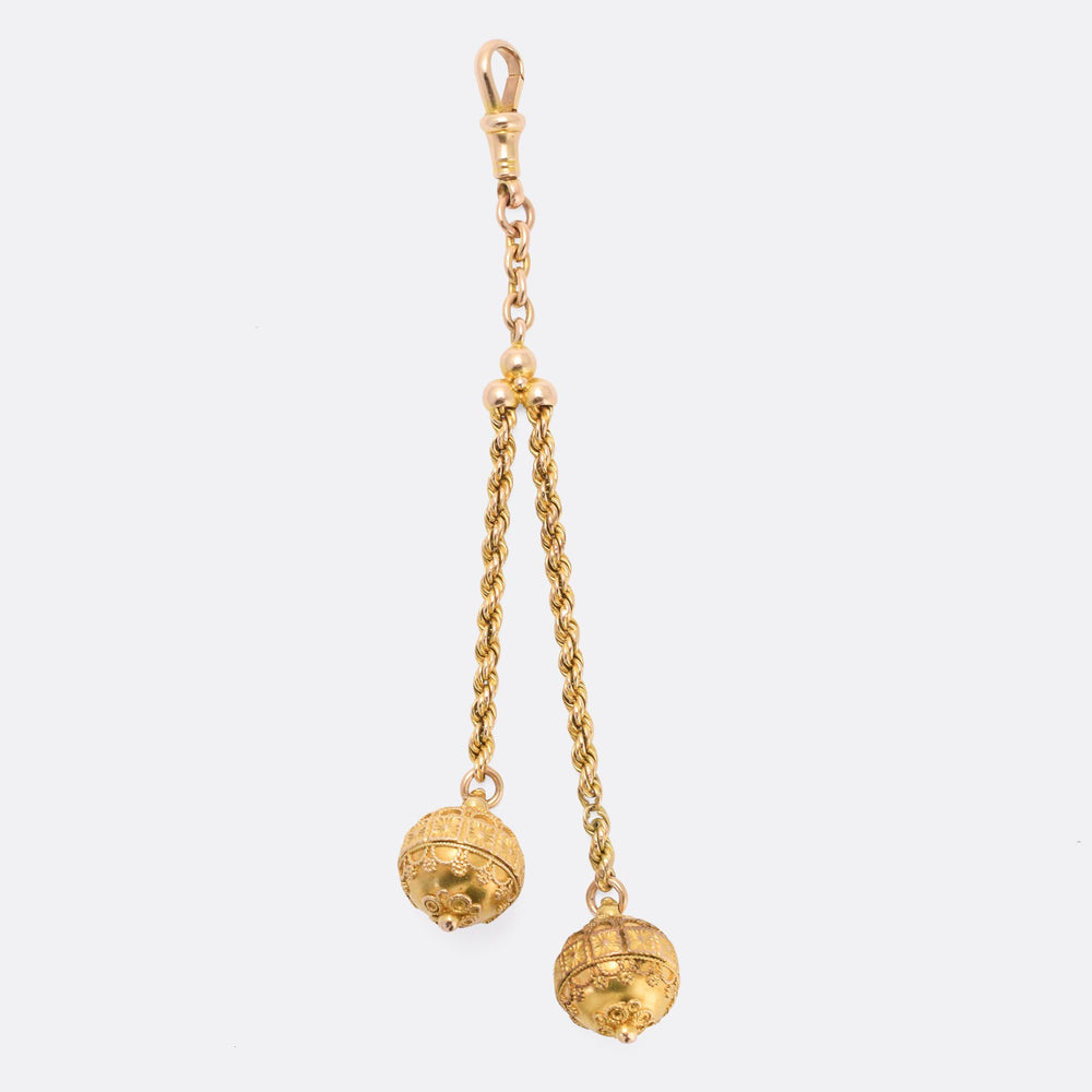 Victorian Etruscan Orbs Fob
