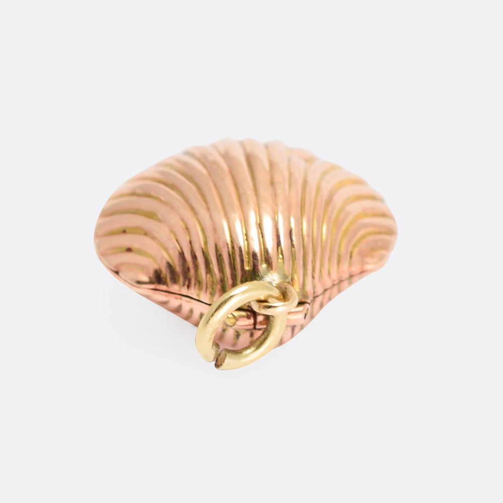 Victorian Gold Shell Locket