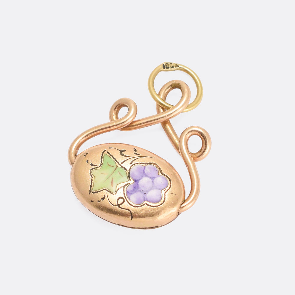 Victorian Grape & Vine Spinner Pendant
