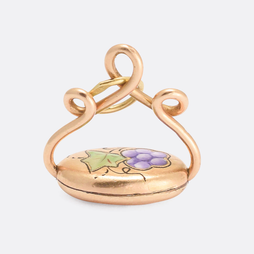 Victorian Grape & Vine Spinner Pendant