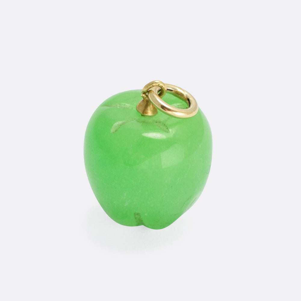 Victorian Jade Green Apple Pendant