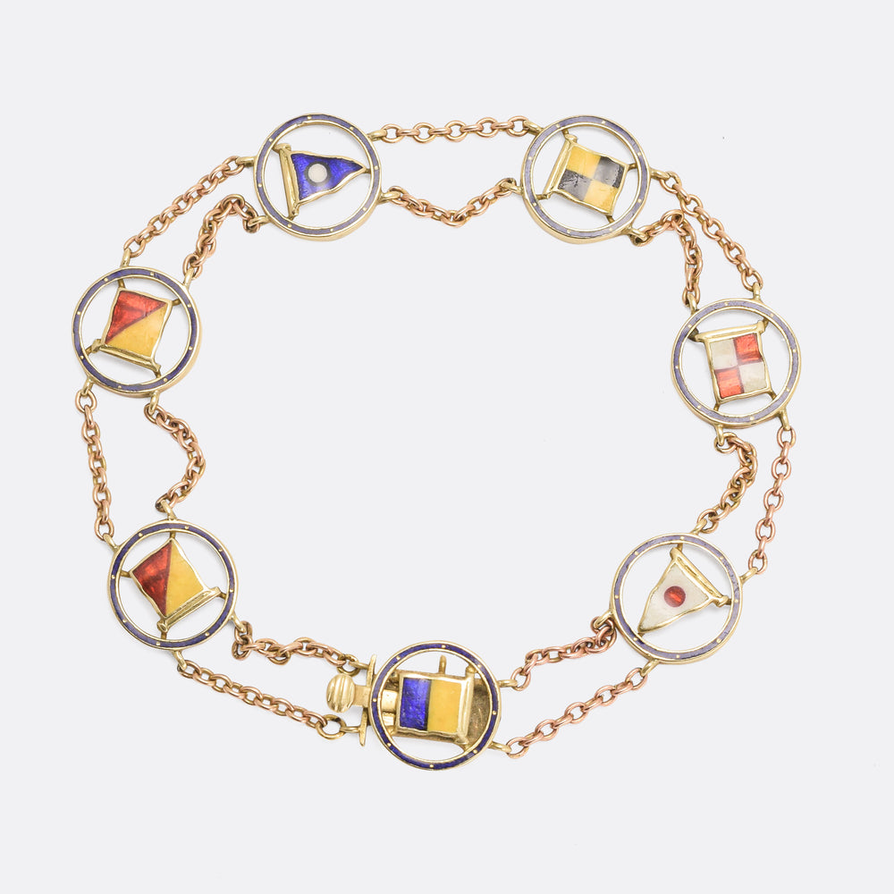 Victorian Maritime Flags Bracelet