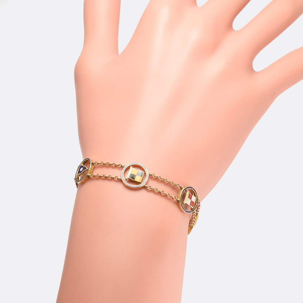 Victorian Maritime Flags Bracelet