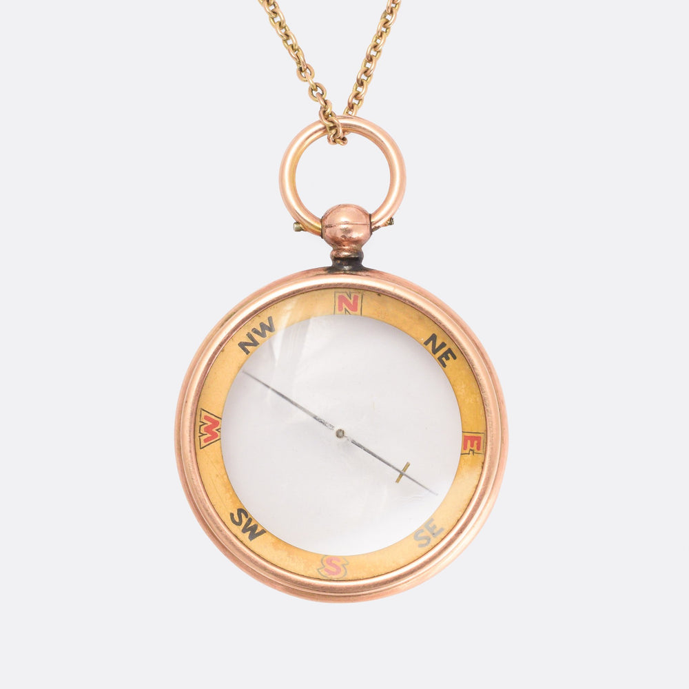 Victorian Oversized Compass Pendant