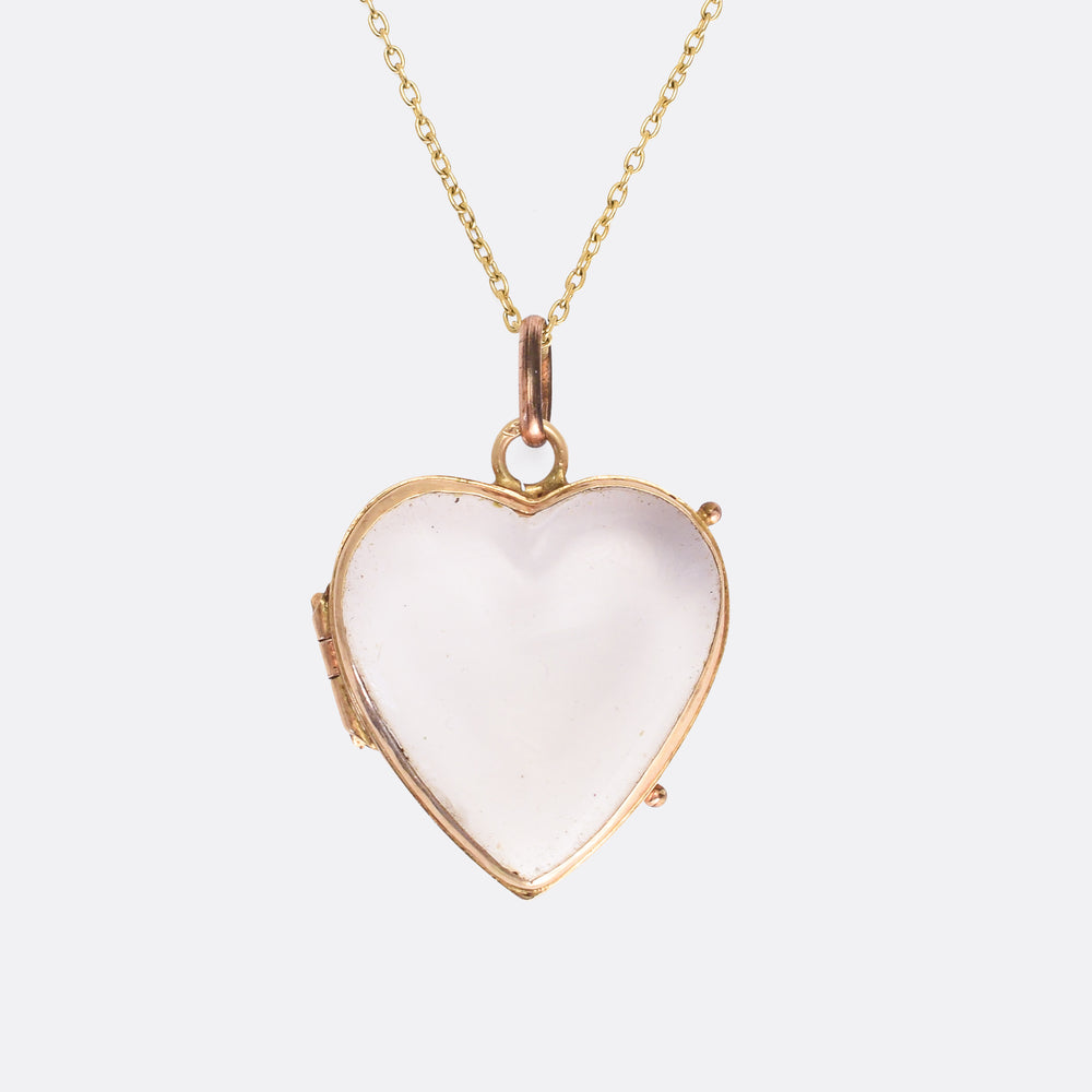 Victorian Pool of Light Heart Locket