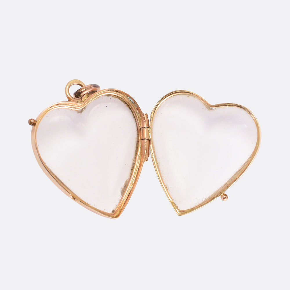 Victorian Pool of Light Heart Locket