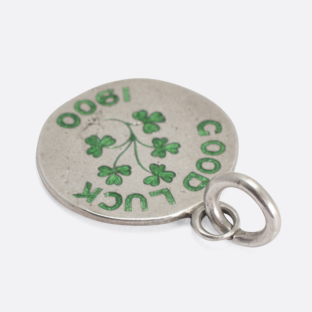 Victorian Royal Irish Good Luck Shamrock Pendant