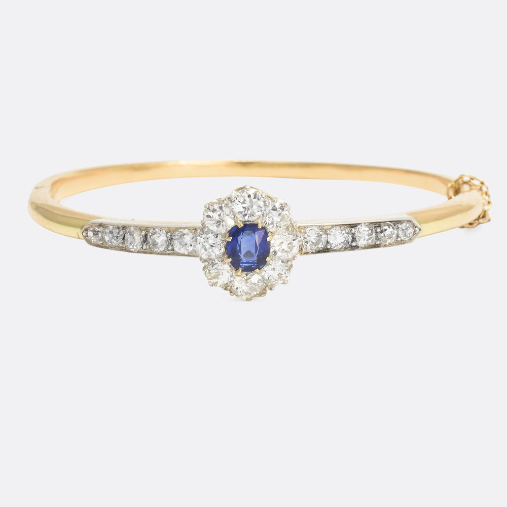 Victorian Sapphire & Diamond Bangle