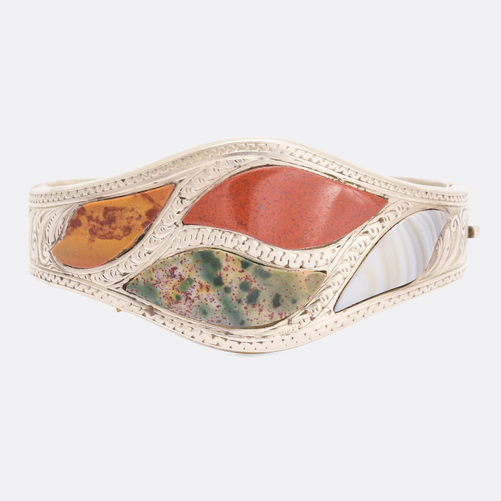Victorian Scottish Agate Bangle