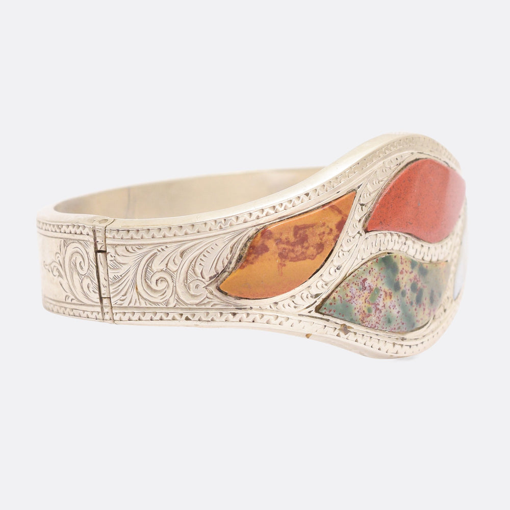 Victorian Scottish Agate Bangle
