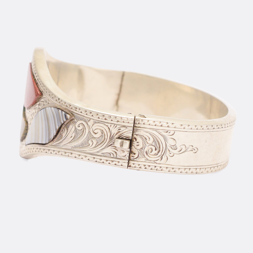 Victorian Scottish Agate Bangle