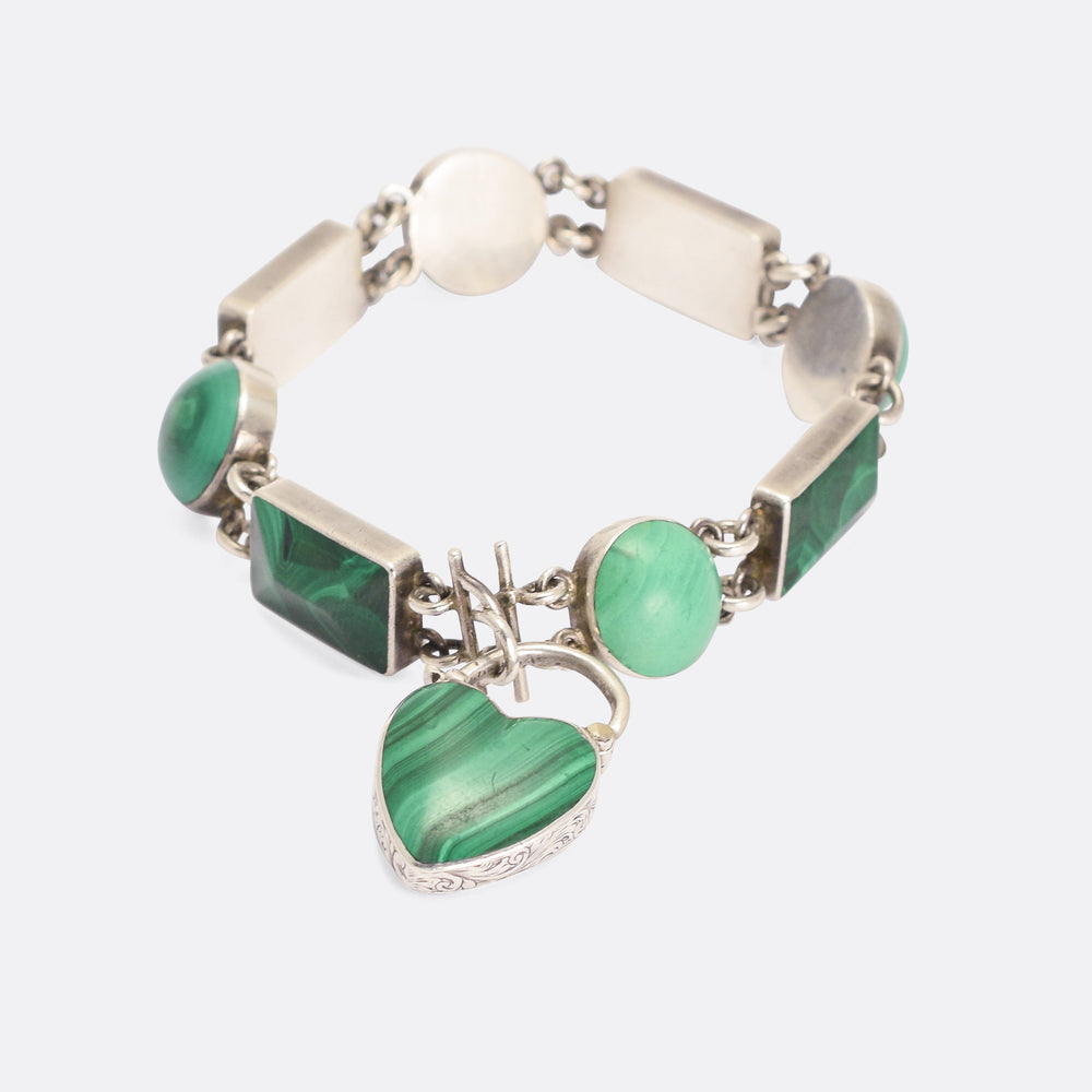 Victorian Scottish Malachite Bracelet