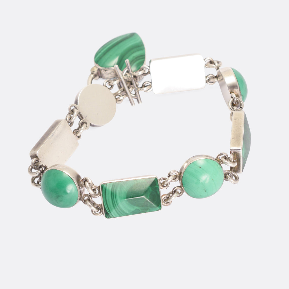 Victorian Scottish Malachite Bracelet