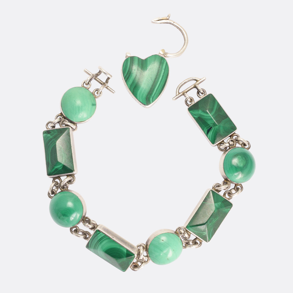 Victorian Scottish Malachite Bracelet