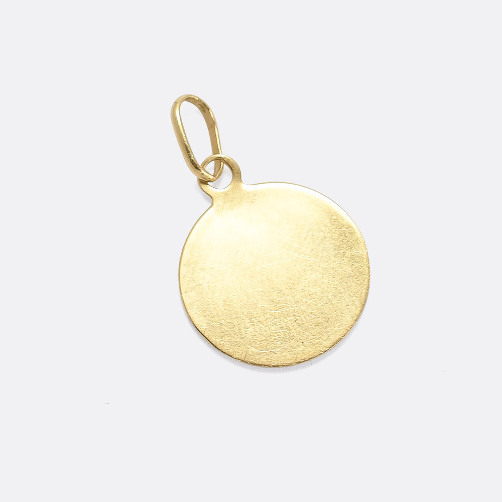 Vintage 14k Gold Madonna Pendant