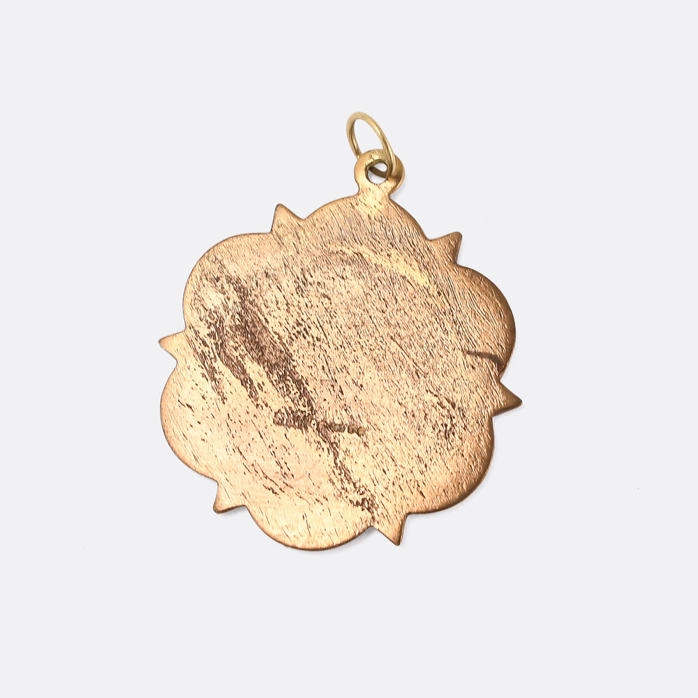 Vintage Gold Saint Christopher Pendant