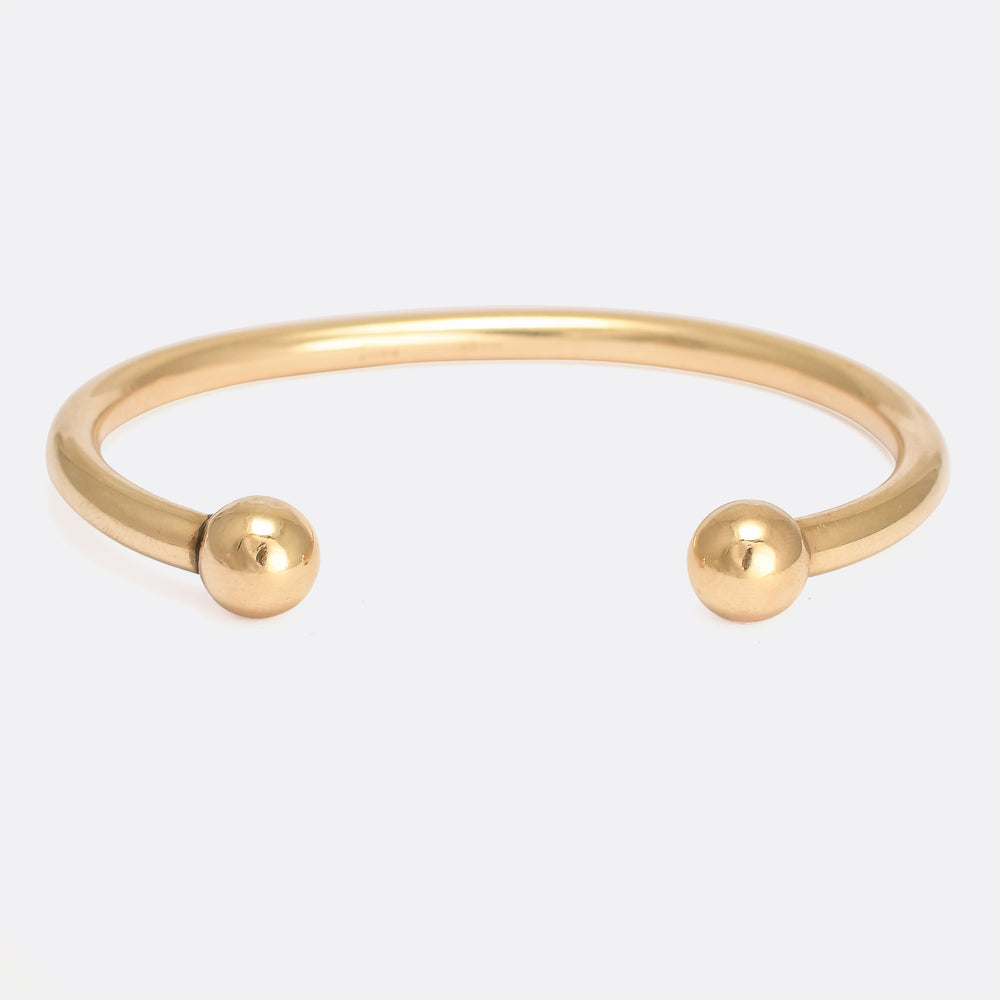 Vintage Gold Torque Bangle