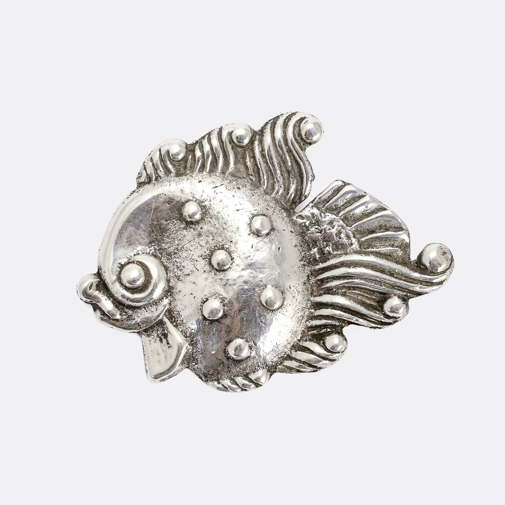 Vintage Piranha Fish Brooch