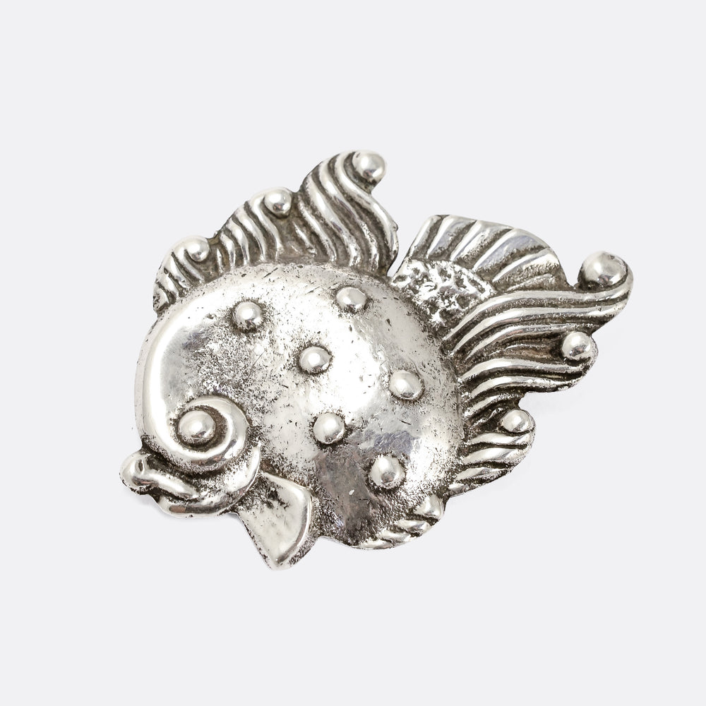 Vintage Piranha Fish Brooch