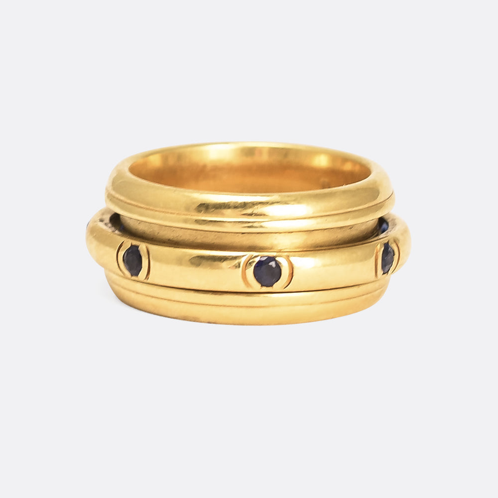 Vintage Sapphire Piaget Original Rotating Ring