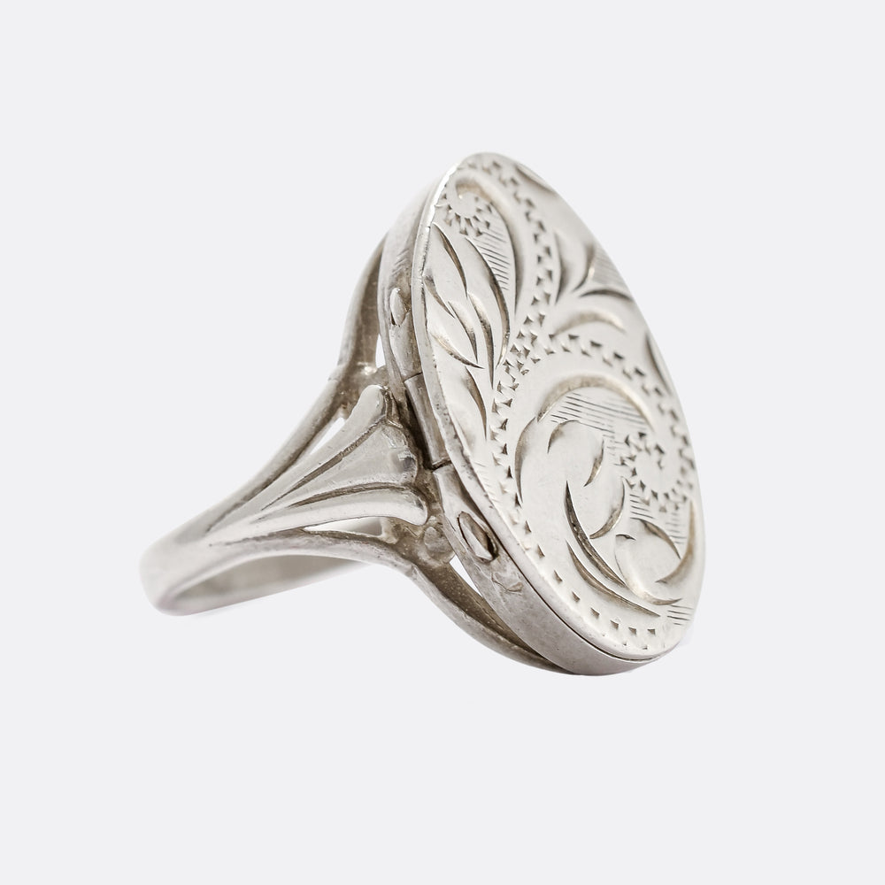 Vintage Silver Poison Ring