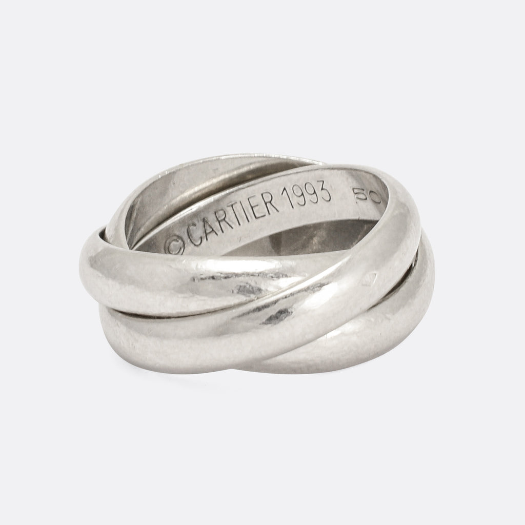 Vintage Cartier Russian Wedding Band in Platinum Butter Lane Antiques