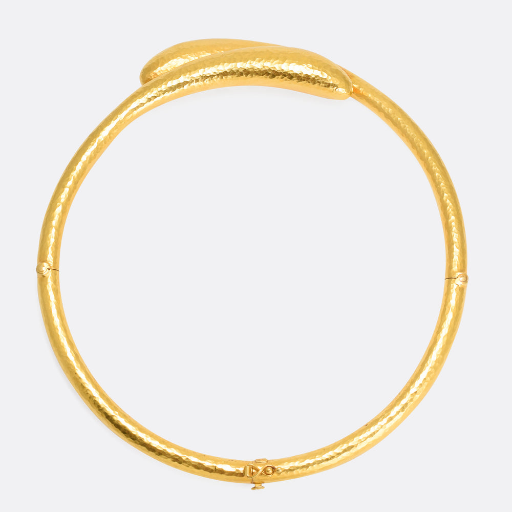 Vintage Ilias Lalaounis Gold Serpents Collar