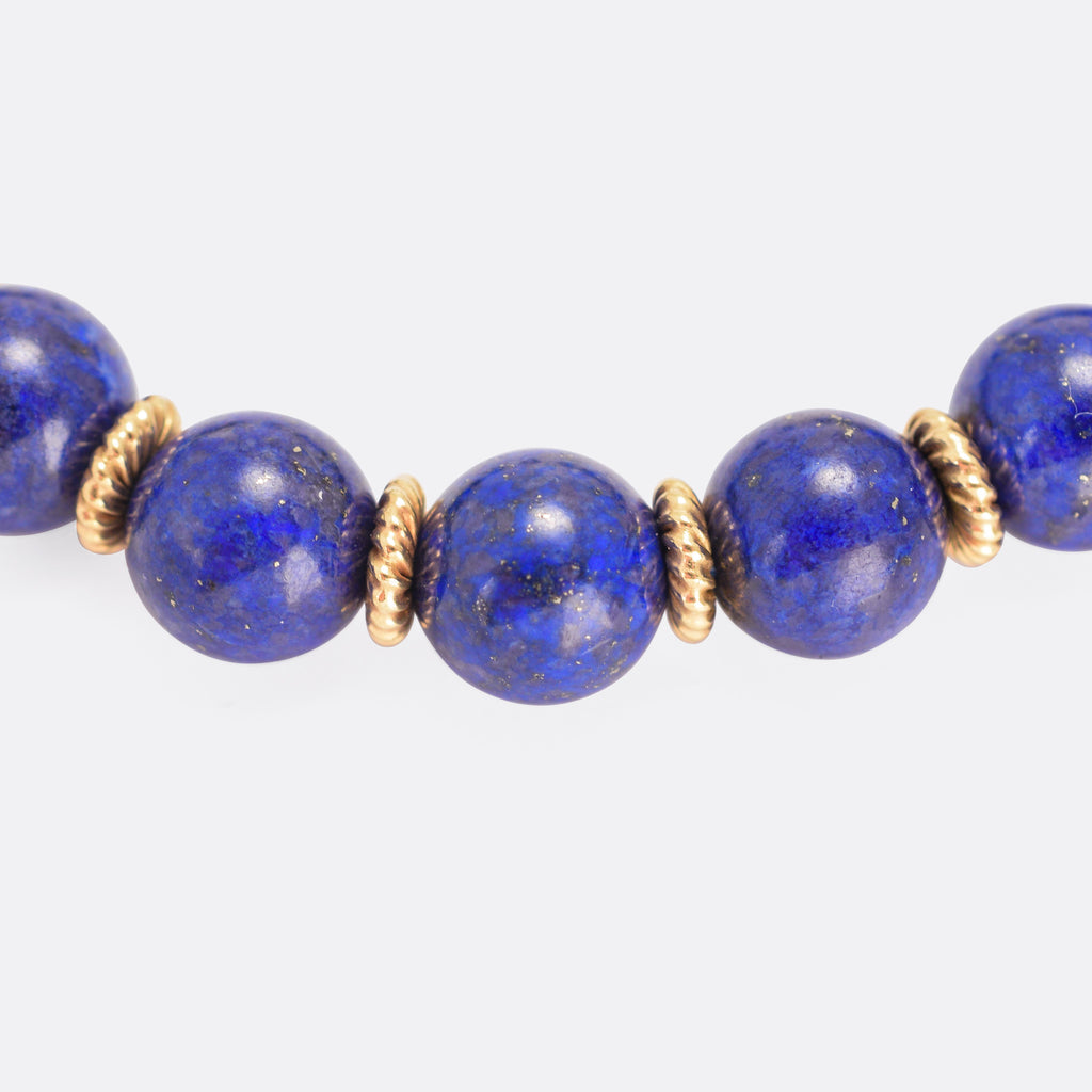 Vintage Tiffany Co Lapis Lazuli Bead Bracelet – Butter Lane Antiques