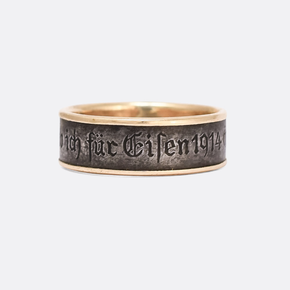 WW1 I Gave Gold For Iron Ring