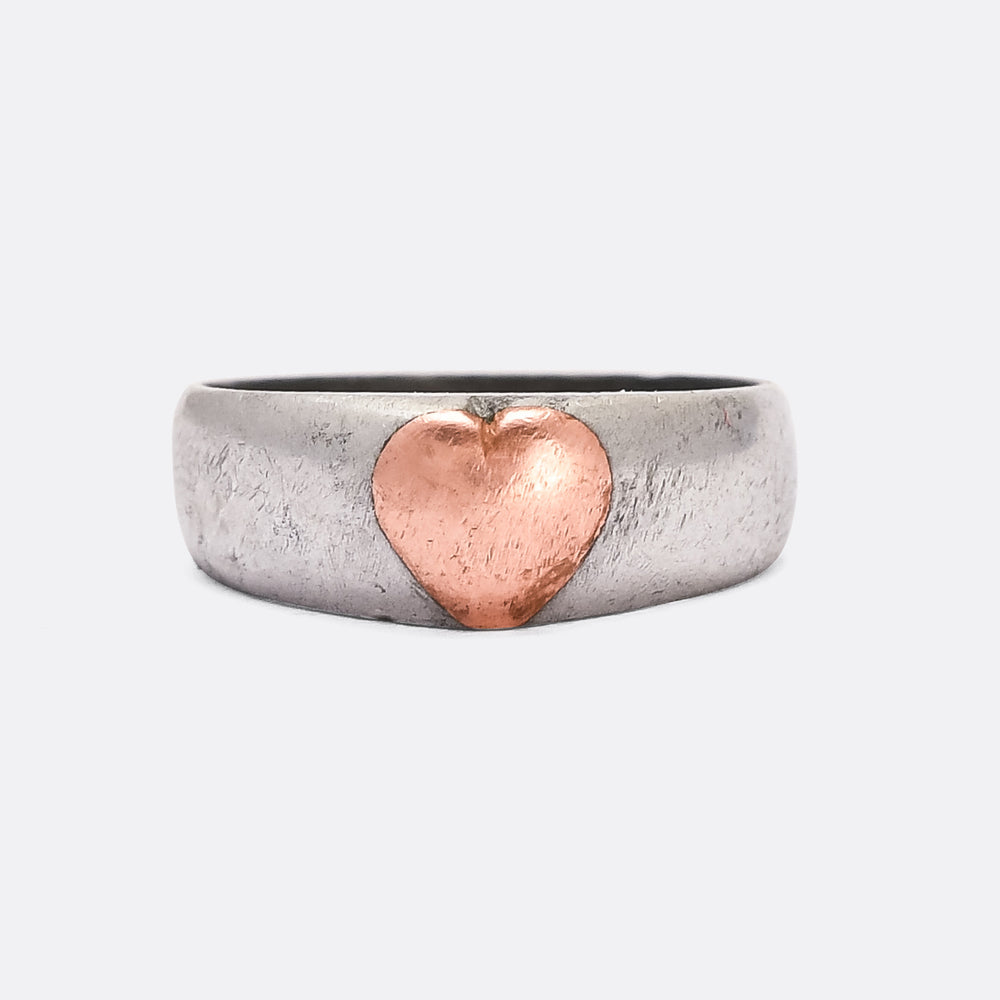WW1 Trench Art Heart Ring