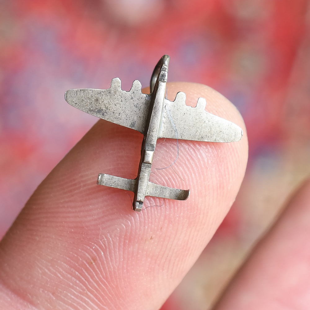 WW2 Trench Art Avro Lancaster Bomber Charm