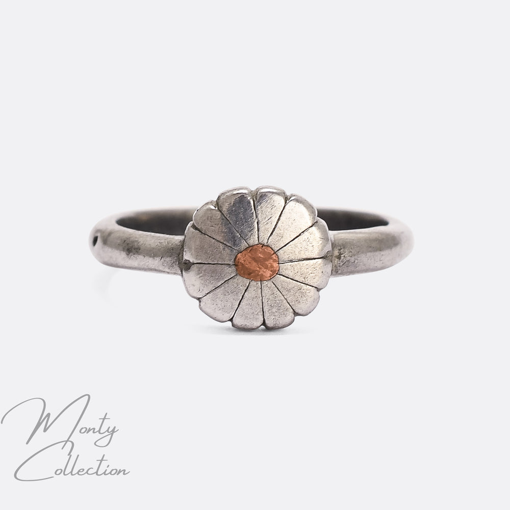 WW2 Trench Art Parachute  Flower Ring