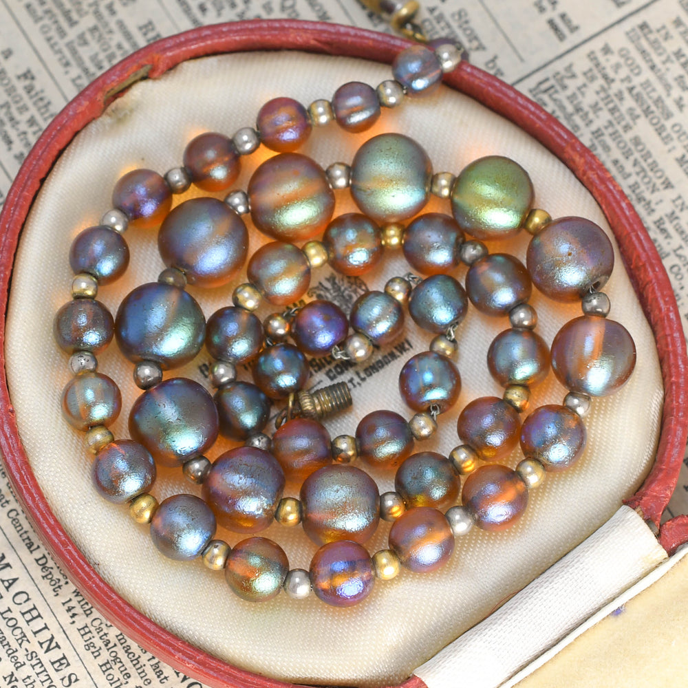 Art Deco Iridescent Nitrate 