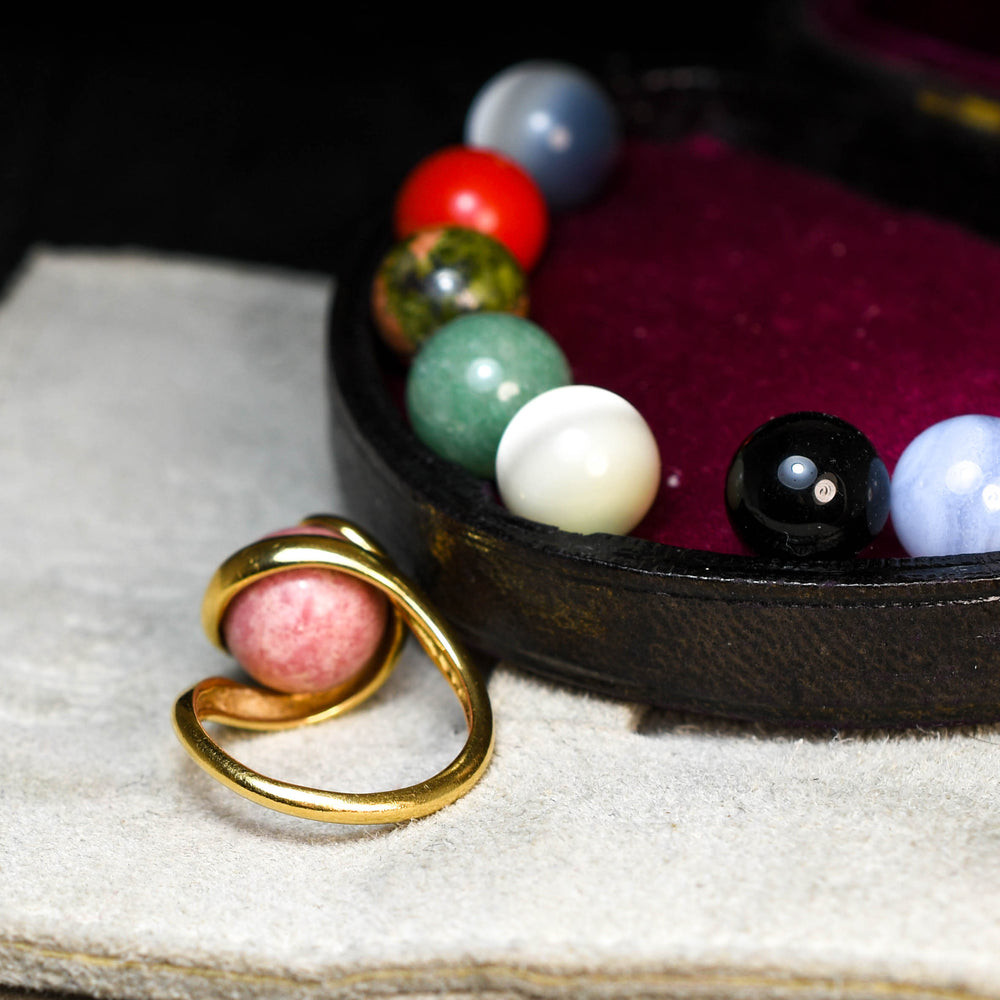 Vintage Interchangeable Bead Ring by Gilbert Albert