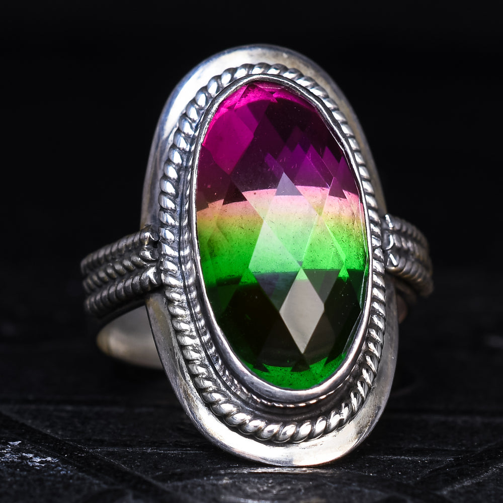 Modern Watermelon Tourmaline Ring